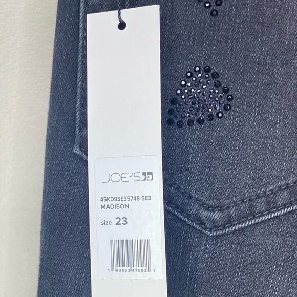 Stephanie Gottlieb x Joe’s NWT Bedazzled The Charlie Ankle Skinny Jeans Size 23 - Picture 7 of 9